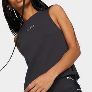 NWT Puma x Formula 1 Black Mercedes-AMG Petronas Motorsport Ribbed Slit Tank Top